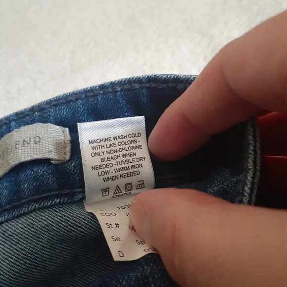 LOGO by Lori Goldstein Women's Size 6 Patchwork Boyfriend Jeans - Picture 5 of 12